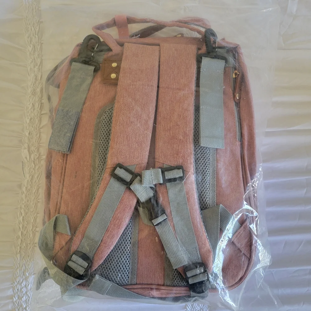 NWT GOOD MUM Pink Diaper Bag